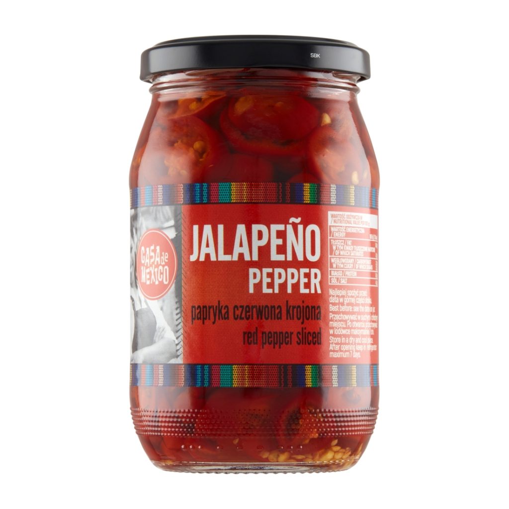 Papryka Jalapeno Czerwona Krojona 340g Casa De Mexico De Care Group