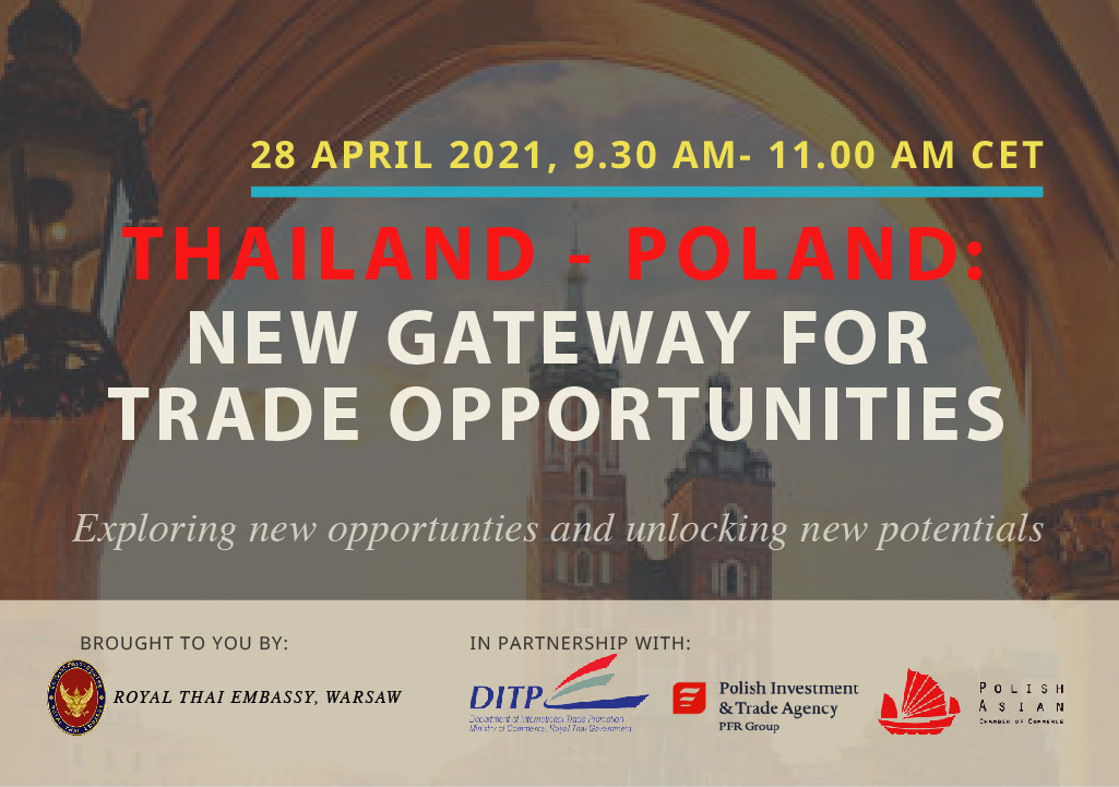 Webinar Thailand – Poland: New gateway for trade opportunities