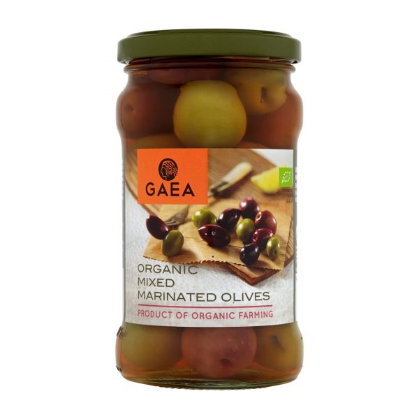 Greckie organiczne oliwki marynowane mix 300g Gaea