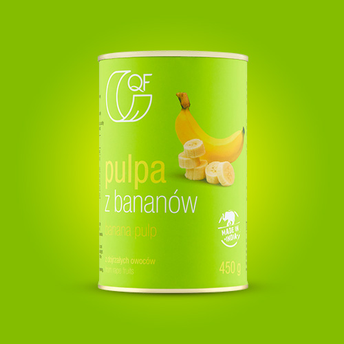 Pulpa z bananów bez dodatku 450g
