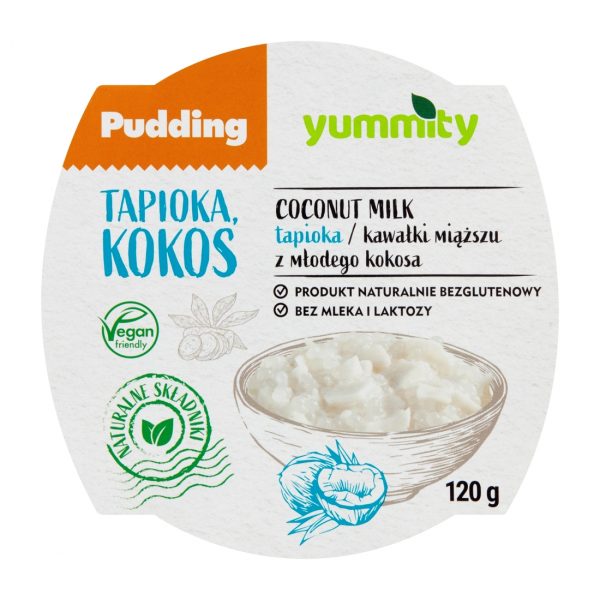 Bezglutenowy pudding z tapioką i kokosem 120 g Yummity