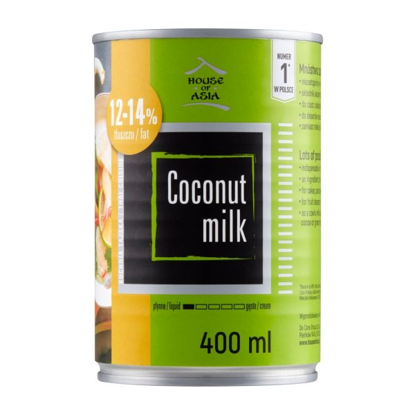 Mleczko kokosowe 12-14% 400 ml House of Asia