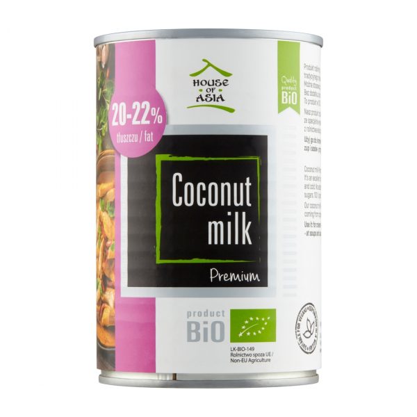 Mleczko kokosowe BIO 20-22% 400 ml House of Asia