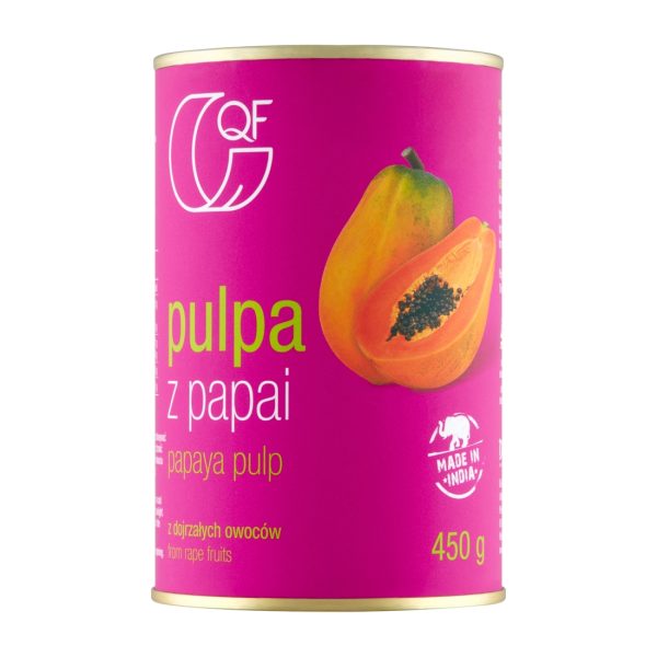 Pulpa z papai bez dodatku cukru 450g QF Quality Food