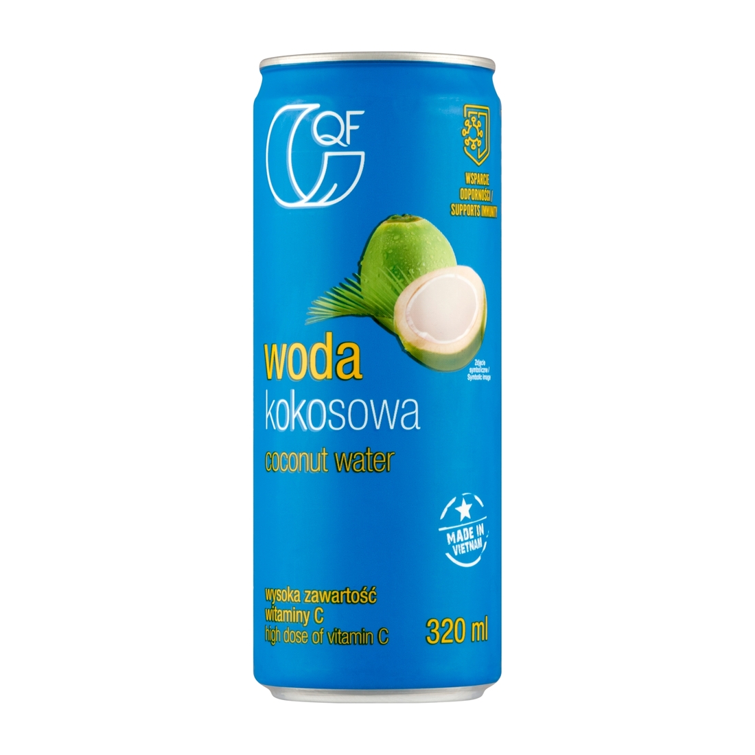 Woda kokosowa z witaminą C 320ml QF Quality Food