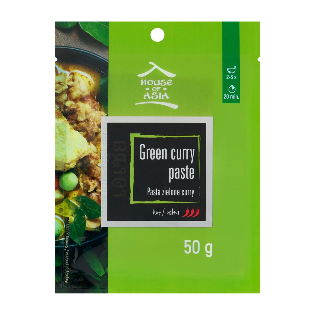 Pasta curry zielona 50g House of Asia House of Asia