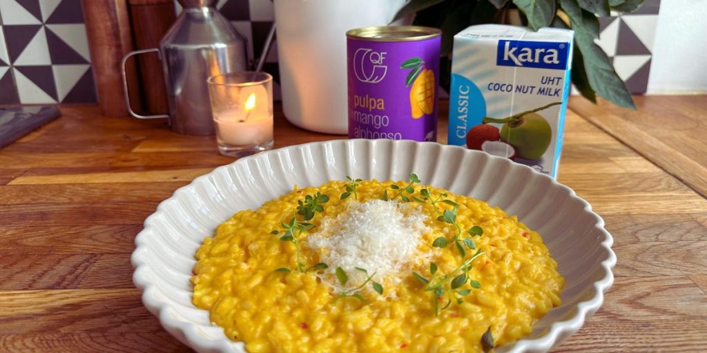 Risotto with coconut milk Kara and mango Volodymyr Testardі