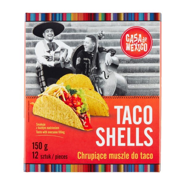 Taco shells 150g Casa de Mexico !!! Krótka data:2023.12.14 Casa de Mexico