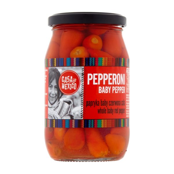 Papryka pepperoni czerwona baby 325g Casa del Sur !!! USZKODZONY Casa del Sur