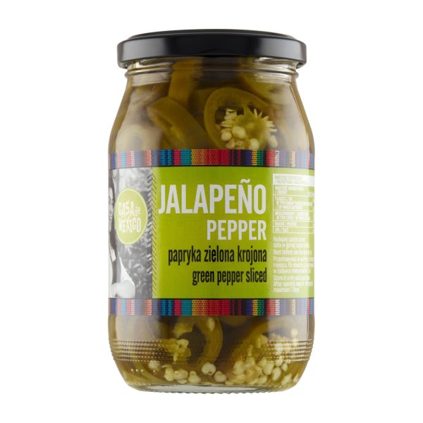 Papryka Jalapeno zielona krojona 340g Casa de Mexico !!! Krótka data:2025.02.12 Casa del Sur