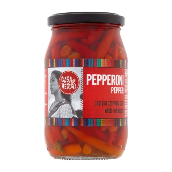 Papryka pepperoni czerwona cała 325g Casa del Sur !!! USZKODZONY Casa del Sur