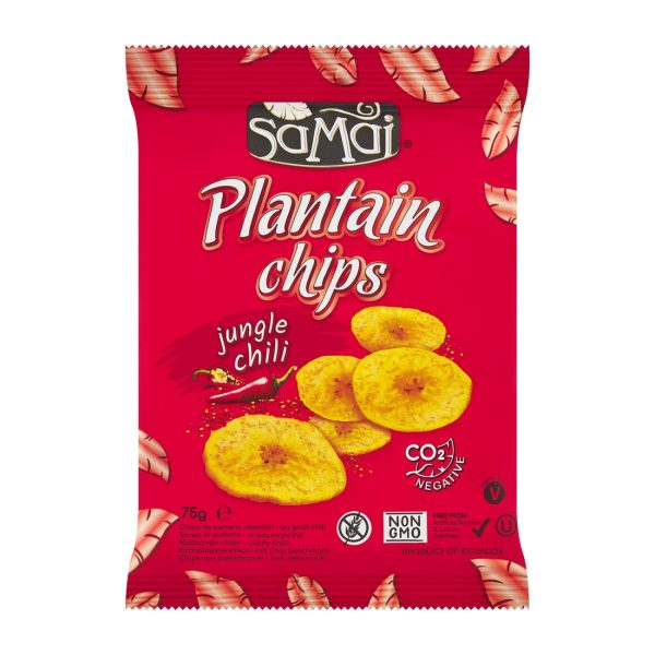 Chipsy z plantana chilli 75 g Samai