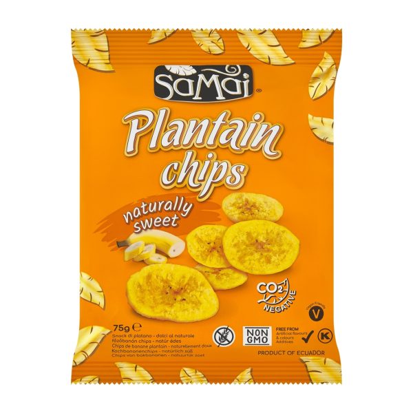 Chipsy z plantana naturalnie słodkie 75 g Samai