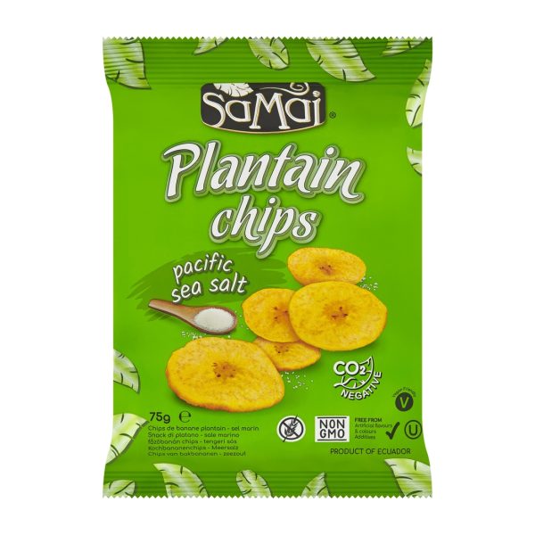 Chipsy z plantana sól pacyficzna 75 g Samai