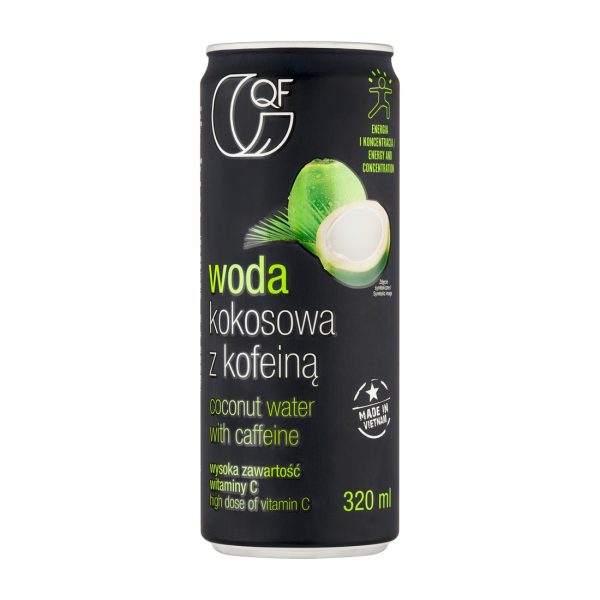 Woda kokosowa z kofeiną 320 ml QF !!! USZKODZONY Quality Food