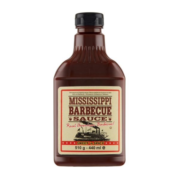 Sos BBQ Mississippi słodko-pikantny 510 g !!! USZKODZONY Mississippi