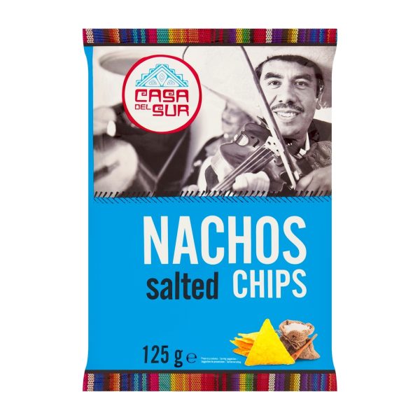 Chipsy nachos kukurydziane solone 125g Casa del Sur Casa del Sur