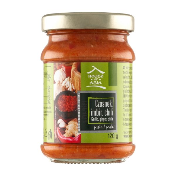 Pasta z czosnku, imbiru i chili 120g House of Asia !!! USZKODZONY House of Asia