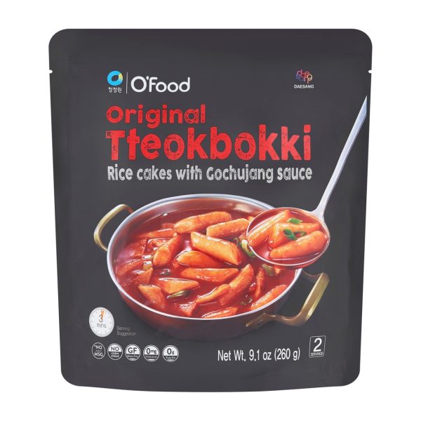 Tteokbokki kluski ryżowe z pikantnym sosem gochujang 260g O'Food !!! Krótka data:2025.08.22 O'Food