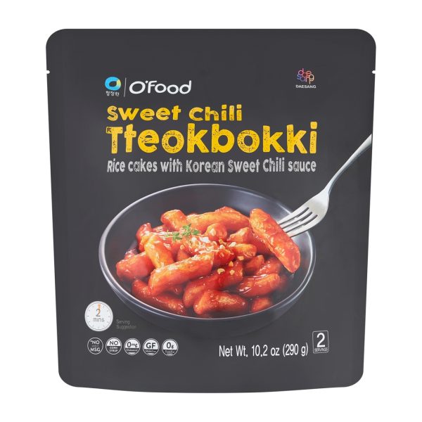Tteokbokki kluski ryżowe ze słodkim sosem chili 290g O'Food !!! Krótka data:2025.08.21 O'Food