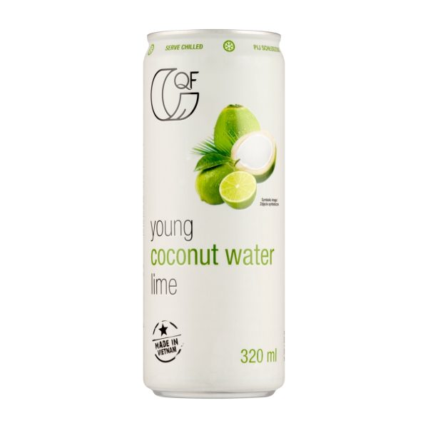 Woda kokosowa z sokiem z limonki 320 ml QF !!! USZKODZONY Quality Food
