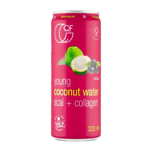 Woda kokosowa z acai i kolagenem 320 ml QF Quality Food