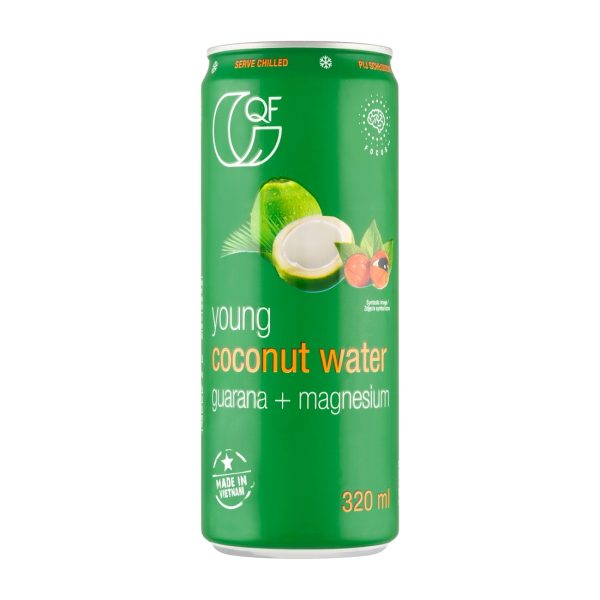 Woda kokosowa z guaraną i magnezem 320 ml QF Quality Food