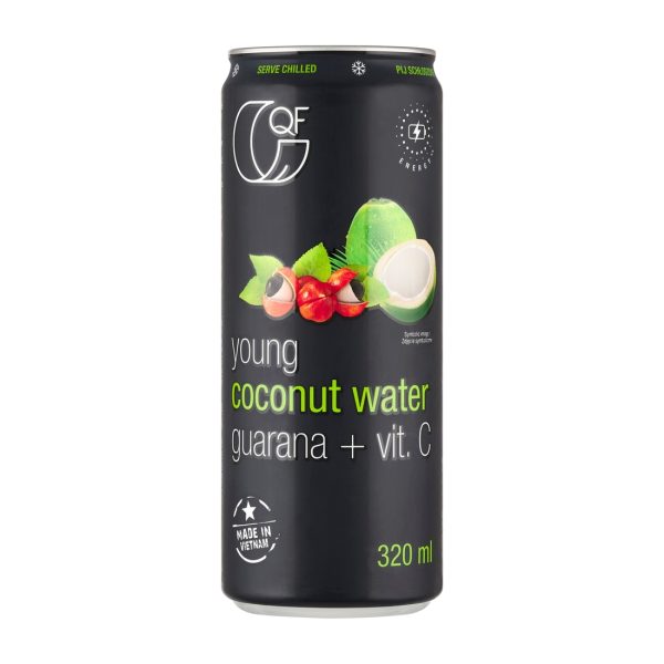 Woda kokosowa z kofeiną 320 ml QF Quality Food