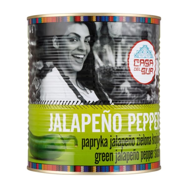 Papryka Jalapeno zielona krojona 2,9kg Casa de Mexico Casa del Sur