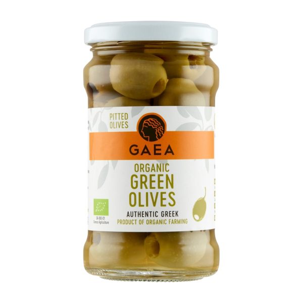 Greckie organiczne zielone oliwki bez pestek 290g Gaea !!! USZKODZONY Gaea