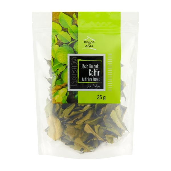 Liście limonki Kaffir całe 25g House of Asia !!! Krótka data:2026.01.30 House of Asia