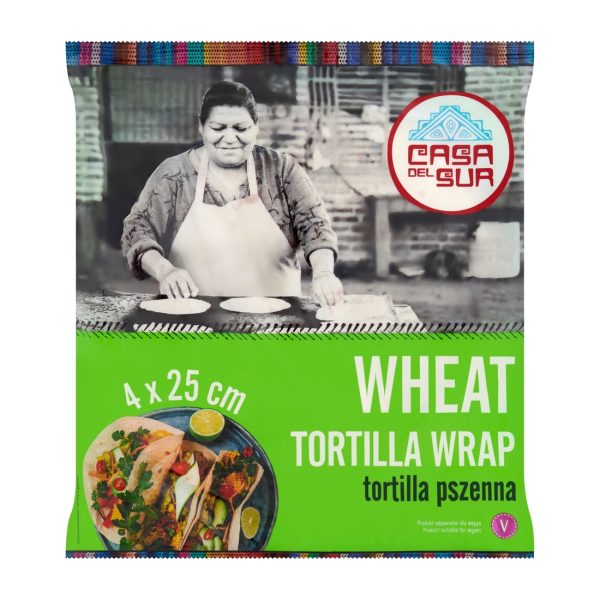 Wrap pszenny 25 cm - 4 szt. 240g Casa del Sur !!! Krótka data:2026.02.28 Casa del Sur