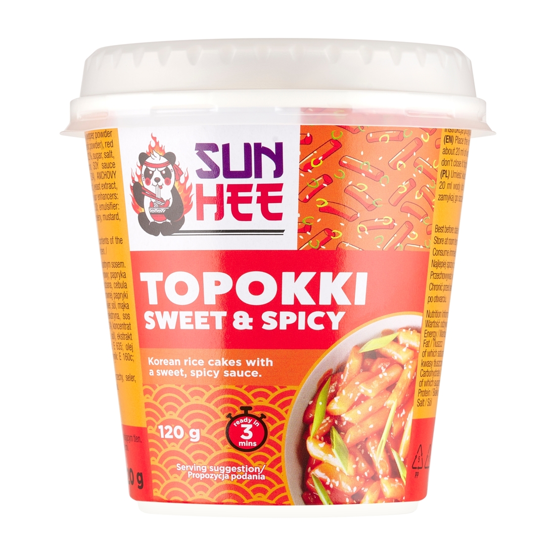 Danie instant Topokki sweet & spicy 120g Sun Hee Sun Hee