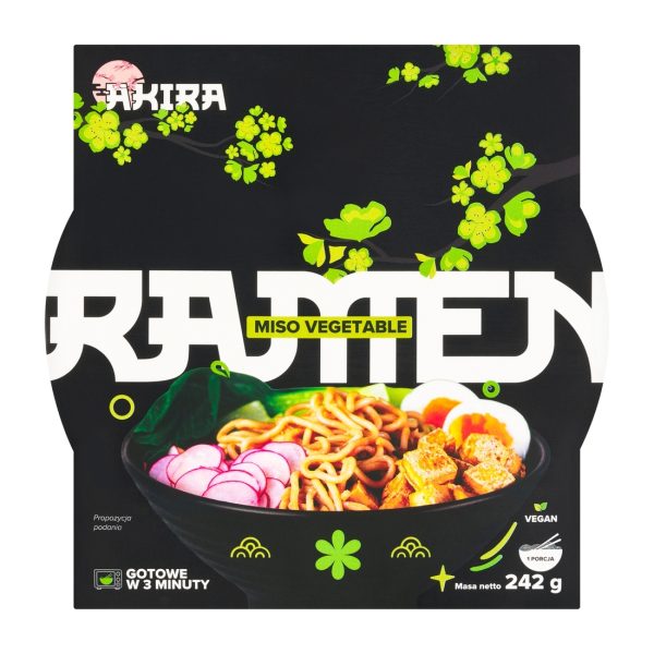 Zupa instant Ramen Bowl Miso Vegetable 242g Akira