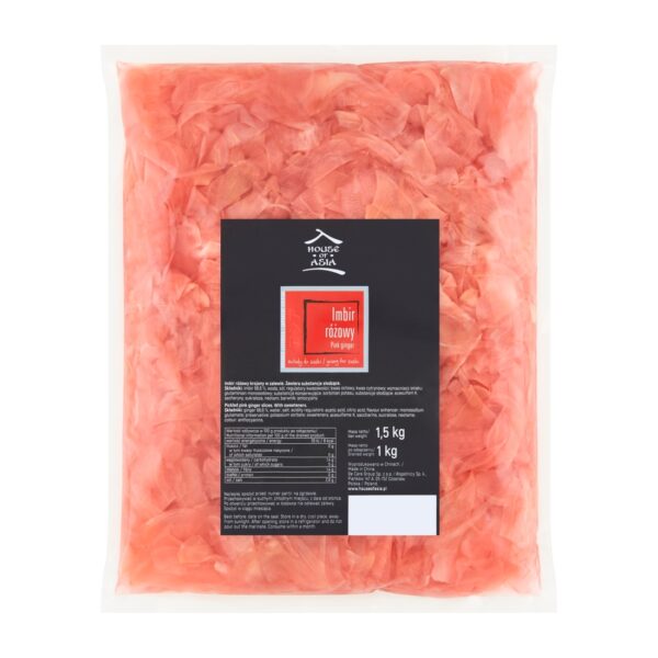 Imbir różowy do sushi 1,5 kg House of Asia !!! Krótka data:2026.05.28 House of Asia