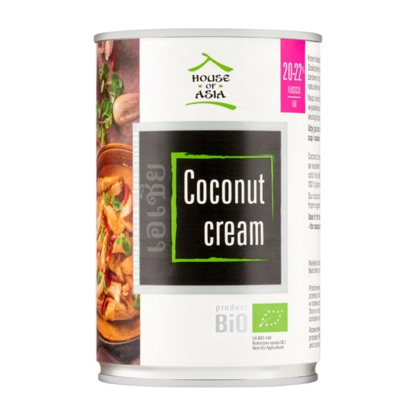 Mleczko kokosowe BIO 20-22% 400ml House of Asia !!! USZKODZONY House of Asia