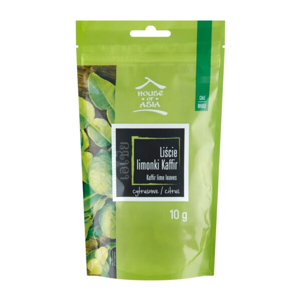 Liście limonki Kaffir całe 10g House of Asia !!! Krótka data:2026.06.30 House of Asia