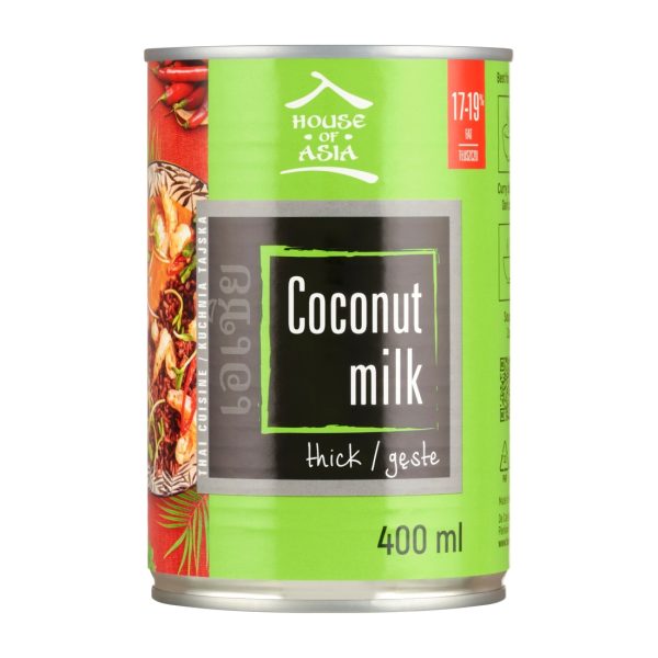 Mleczko kokosowe 17-19% 400ml House of Asia !!! USZKODZONY House of Asia