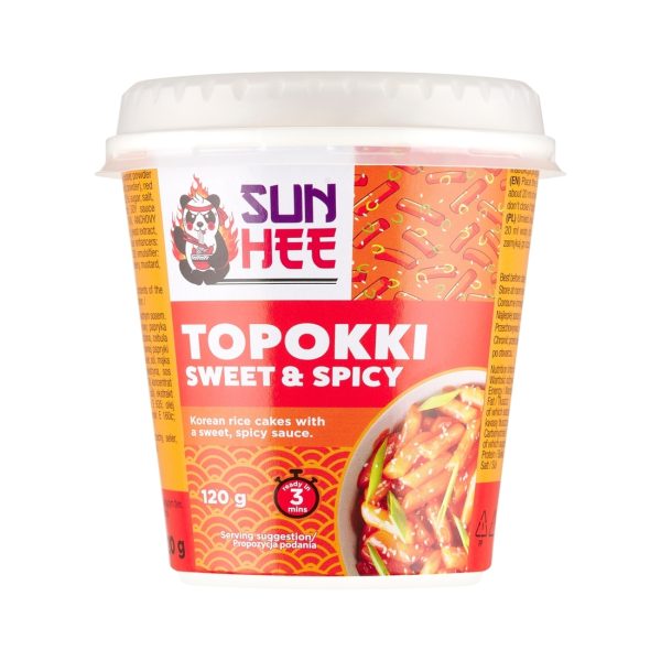 Danie instant Topokki sweet & spicy 120g Sun Hee !!! Krótka data:2026.12.21 Sun Hee