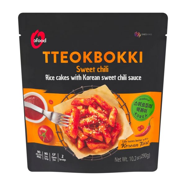 Tteokbokki kluski ryżowe ze słodkim sosem chili 290g O'Food !!! Krótka data:2026.10.26 O'Food