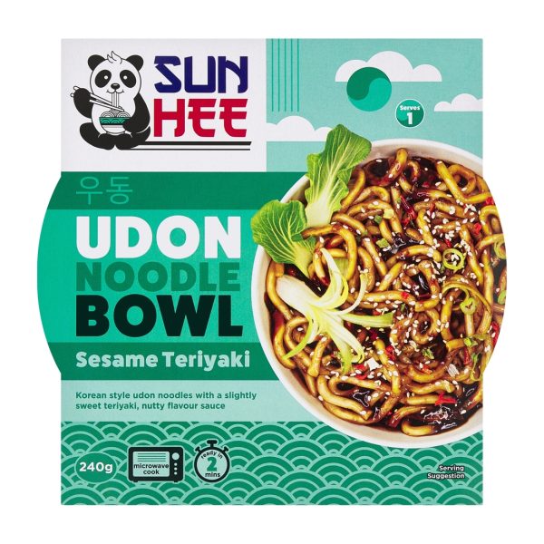 Fertiggericht Udon-Nudeln mit Sesam-Teriyaki-Geschmack, 240 g, Sun Hee !!! Mindesthaltbarkeitsdatum: 2026.12.17, Sun Hee