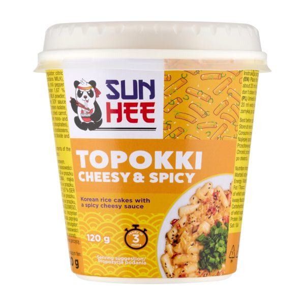 Danie instant Topokki cheesy & spicy 120g Sun Hee Sun Hee