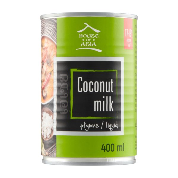 Mleczko kokosowe 17-19% 400ml House of Asia !!! USZKODZONY House of Asia