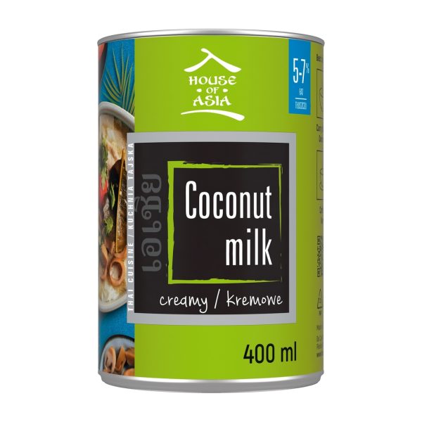 Mleczko kokosowe 5-7% 400 ml House of Asia !!! USZKODZONY House of Asia