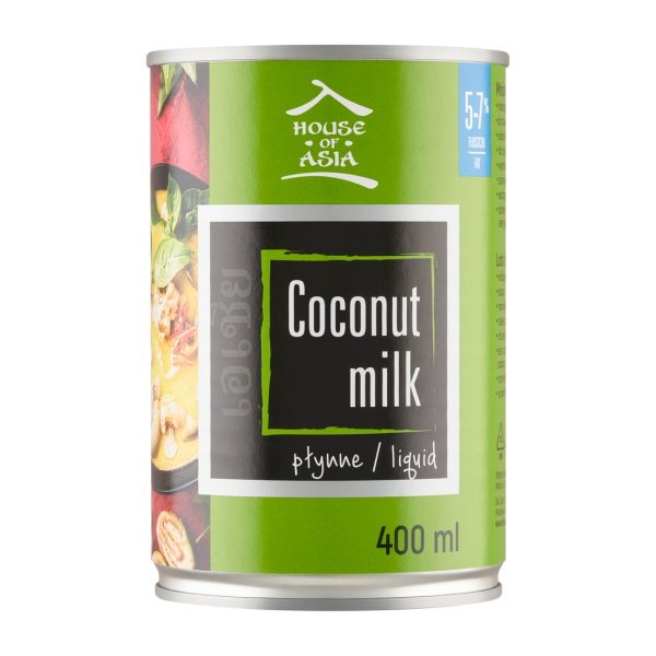 Mleczko kokosowe 5-7% 400ml House of Asia !!! Krótka data:2026.10.29 House of Asia
