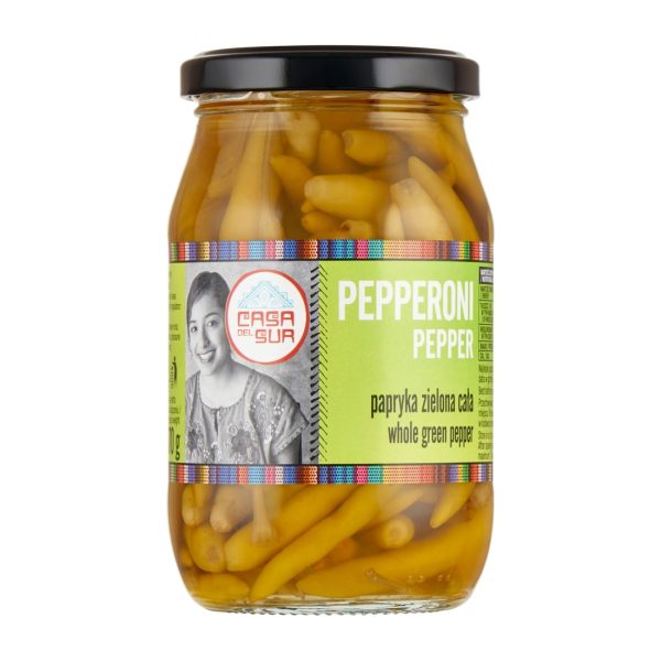 Papryka pepperoni zielona cała 325g Casa del Sur !!! USZKODZONY Casa del Sur