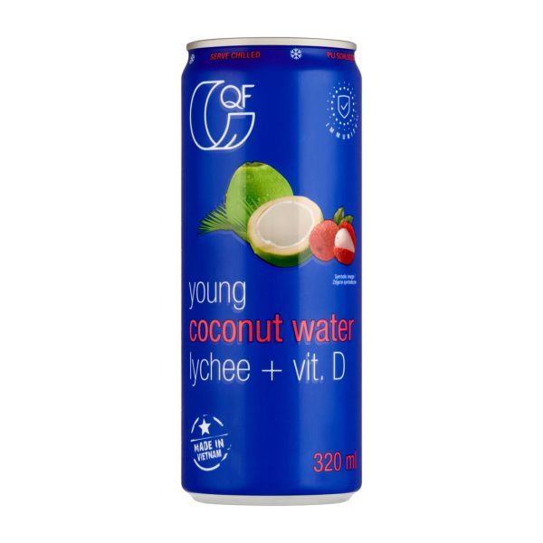 Woda kokosowa z liczi i witaminą D 320 ml Quality Food Quality Food
