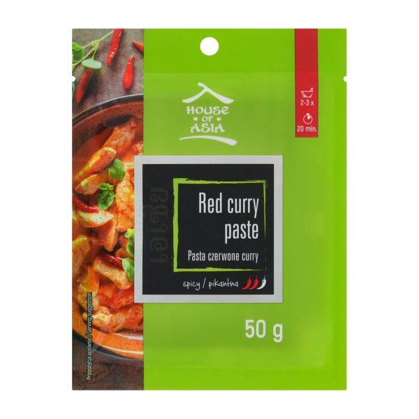 Pasta curry czerwona 50g House of Asia !!! Krótka data:2026.10.19 House of Asia